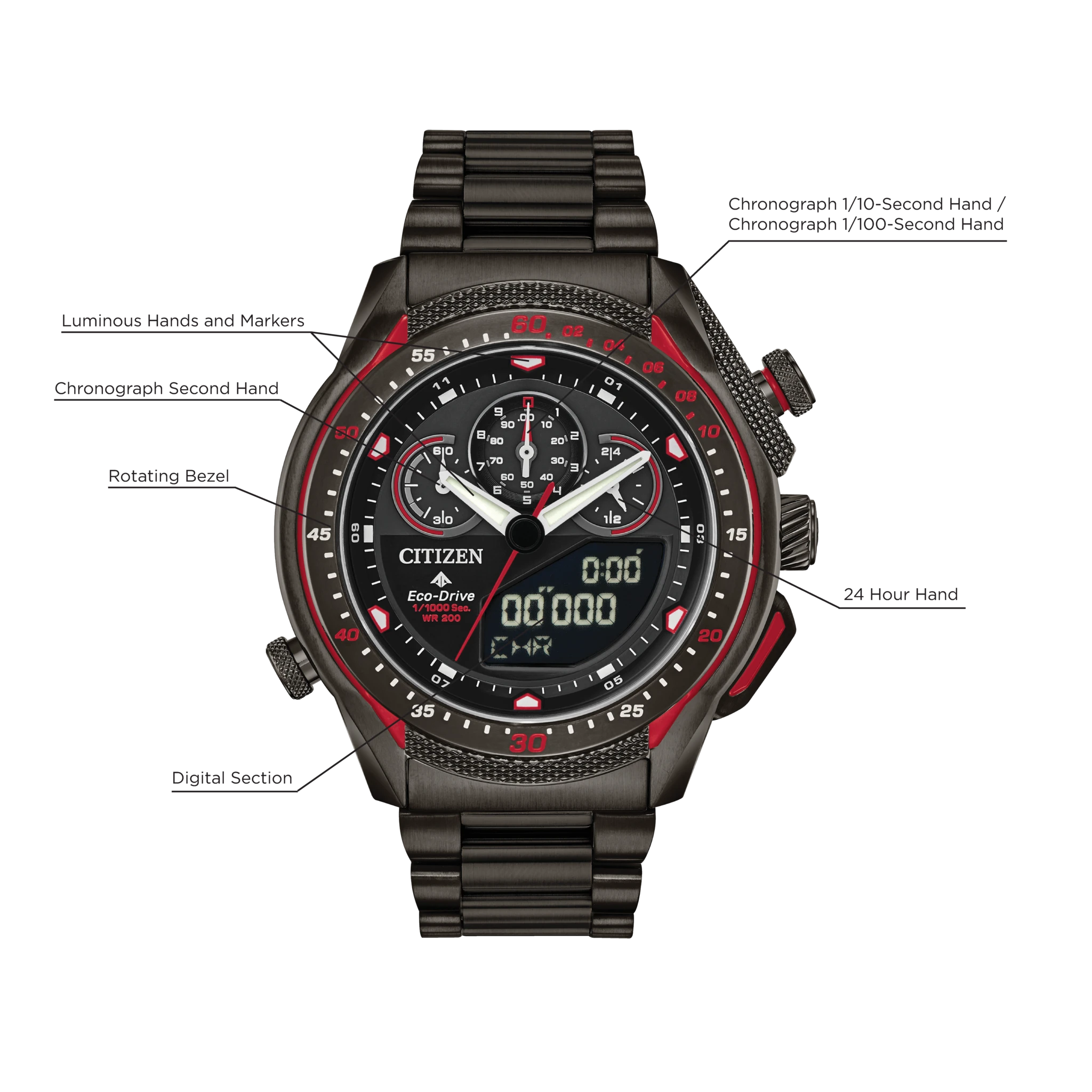 Citizen Promaster SST Eco-Drive Grey Black Dial Watch | CITIZEN